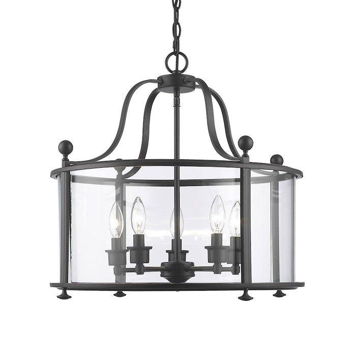 Z-Lite Wyndham 5 Light Pendant, Bronze, Clear - 135-5