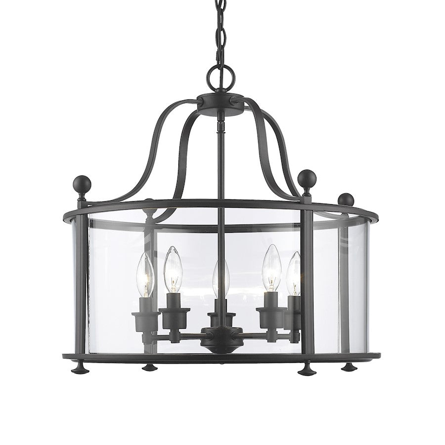 Z-Lite Wyndham 5 Light Pendant, Bronze, Clear - 135-5