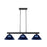 Z-Lite Coba Light 3 Light 8" Island/Billiard, Matte Black, Dark Blue - 152MB-ARDB