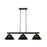 Z-Lite Coba Light 3 Light 8" Island/Billiard, Matte Black, Smoke - 152MB-ARS