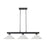 Z-Lite Coba Light 3 Light 8" Island/Billiard, Matte Black, White Linen - 152MB-AWL14