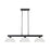 Z-Lite Coba Light 3 Light 8" Island/Billiard, Matte Black, While Linen - 152MB-DWL14