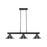Z-Lite Coba Light 3 Light 8" Island/Billiard, Black, Brushed Nickel - 152MB-MBN