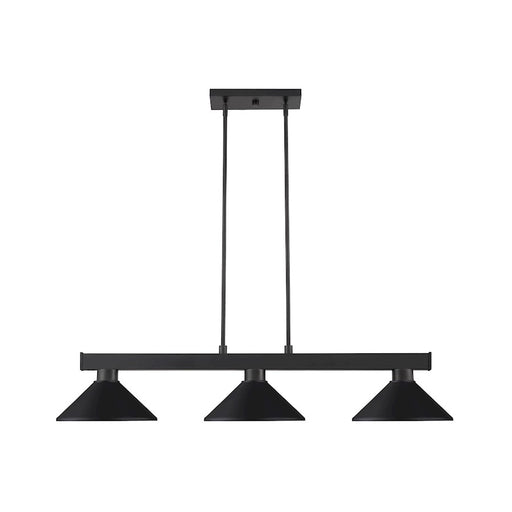 Z-Lite Coba Light 3 Light 8" Island/Billiard, Matte Black, Matte Black - 152MB-MMB