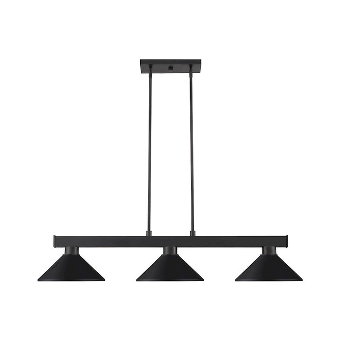 Z-Lite Coba Light 3 Light 8" Island/Billiard, Matte Black, Matte Black - 152MB-MMB