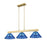 Z-Lite Cobalt 3 Light Billiard, Modern Gold/Dark Blue - 152MGLD-ARDB