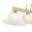 Z-Lite Cobalt 3 Light 14.25" Billiard, Modern Gold/White Linen