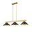 Z-Lite Cobalt 3 Light Billiard, Modern Gold/Bronze - 152MGLD-MBRZ