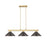 Z-Lite Cobalt 3 Light Billiard, Modern Gold/Bronze