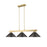 Z-Lite Cobalt 3 Light Billiard, Modern Gold/Bronze