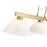 Z-Lite Cobalt 3 Light Billiard, Modern Gold/White