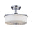 Z-Lite Ibis 3 Light Semi-Flush Mount, Chrome, Matte Opal - 163SF