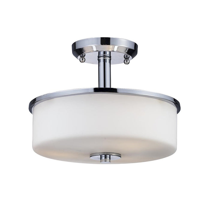 Z-Lite Ibis 3 Light Semi-Flush Mount, Chrome, Matte Opal - 163SF