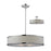 Z-Lite Cameo 3 Light Convertible Pendant, 23.63x6.8", Chrome, White Linen - 164-24