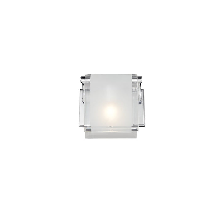 Z-Lite Zephyr 1 Light Wall Sconce, Chrome, Clear Beveled & Frosted - 169-1S