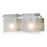 Z-Lite Zephyr 2 Light Vanity Light, Nickel, Clear Beveled & Frosted - 169-2V-BN
