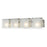 Z-Lite Zephyr 4 Light Vanity Light, Nickel, Clear Beveled & Frosted - 169-4V-BN