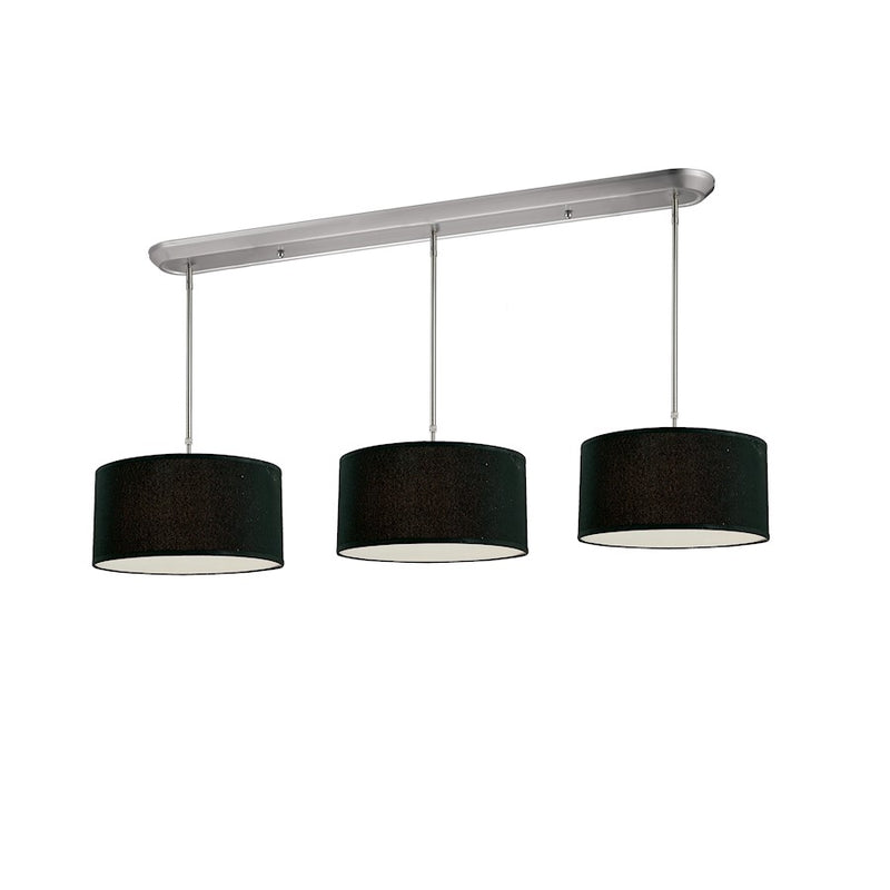 Z-Lite Albion 9 Light Island/Billiard, Brushed Nickel, Black - 171-16-3B