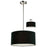 Z-Lite Albion 3 Light Pendant, 16x9.5", Brushed Nickel, Black - 171-16B-C