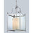 Z-Lite Fairview 6 Light Pendant, Chrome, Clear Beveled Out/Matte Opal In - 176-6