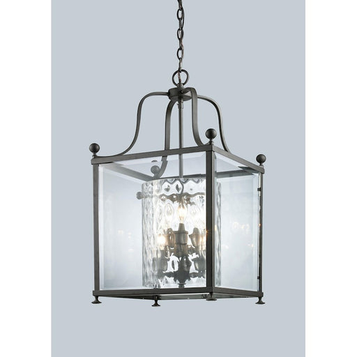 Z-Lite Fairview 6 Light Pendant, Bronze, Clear Beveled Out/Clear In - 177-6