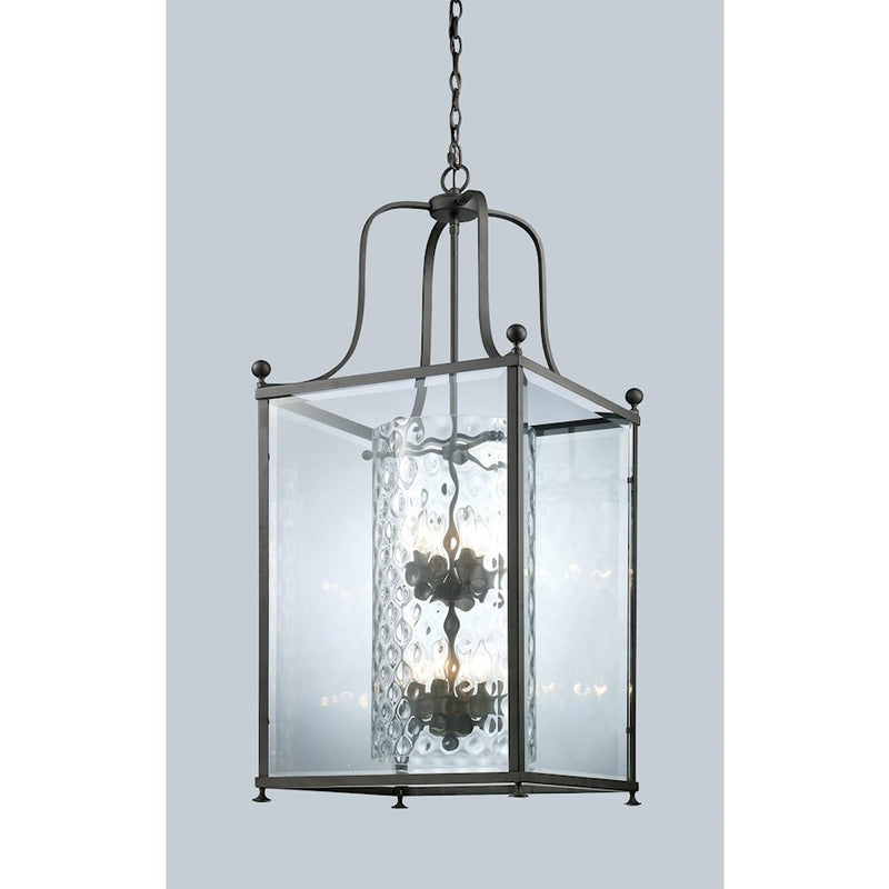 Z-Lite Fairview 8 Light Pendant, Bronze, Clear Beveled Out/Clear In - 177-8