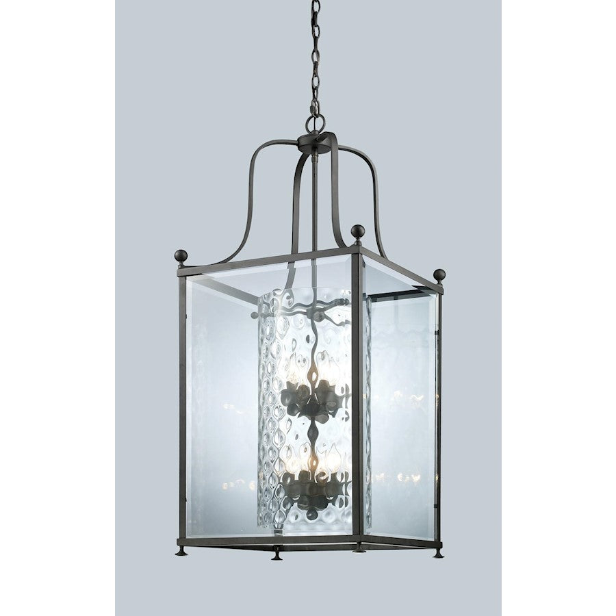Z-Lite Fairview 8 Light Pendant, Bronze, Clear Beveled Out/Clear In - 177-8