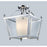 Z-Lite Ashbury 3 Light Semi-Flush Mount, 12.25x14", Chrome, Clear Bevel/Opal - 178-3SF-M