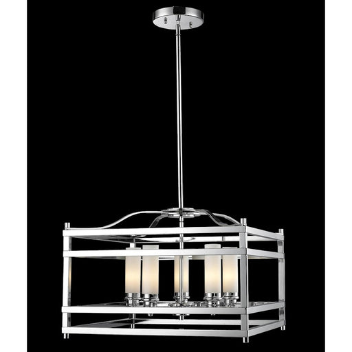 Z-Lite Altadore 5 Light Pendant, Chrome, Matte Opal - 180-5