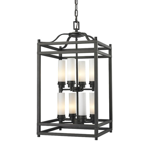 Z-Lite Altadore 8 Light Pendant, Bronze, Matte Opal - 181-8
