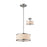 Z-Lite Cameo 2 Light Convertible Pendant, Brushed Nickel, White Linen - 183-12