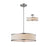 Z-Lite Cameo 3 Light Convertible Pendant, 19.5x6.8", Brushed Nickel, White - 183-20