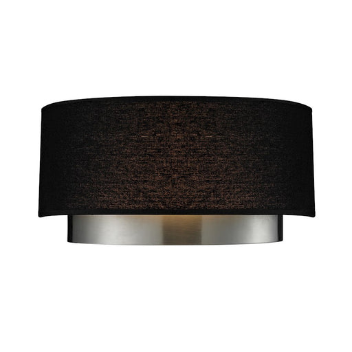 Z-Lite Jade 2 Light Wall Sconce, Chrome, Black - 187-2S