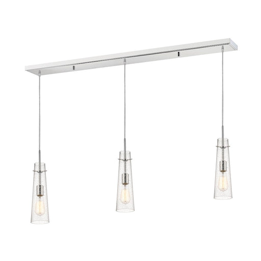 Z-Lite Monte 3 Light Island/Billiard, 46x4.5x17.25", Chrome, Clear Seed - 188MP-3CH