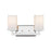 Z-Lite Tidal 2 Light Vanity Light, Chrome/Matte Opal