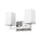 Z-Lite Tidal 2 Light Vanity Light, Chrome/Matte Opal