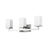 Z-Lite Tidal 3 Light Vanity Light, Chrome/Matte Opal