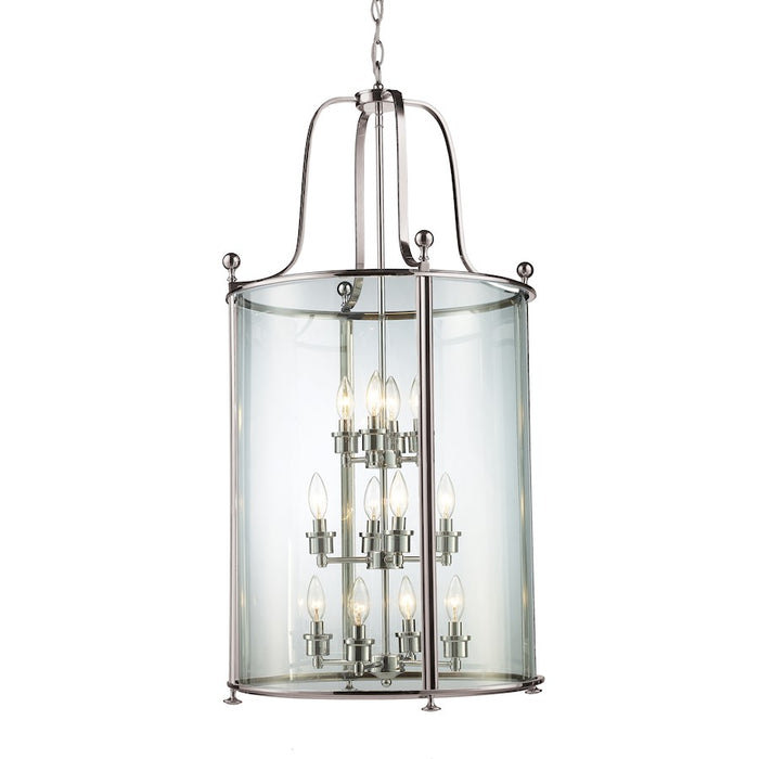Z-Lite Wyndham 12 Light Pendant, Brushed Nickel - 191-12