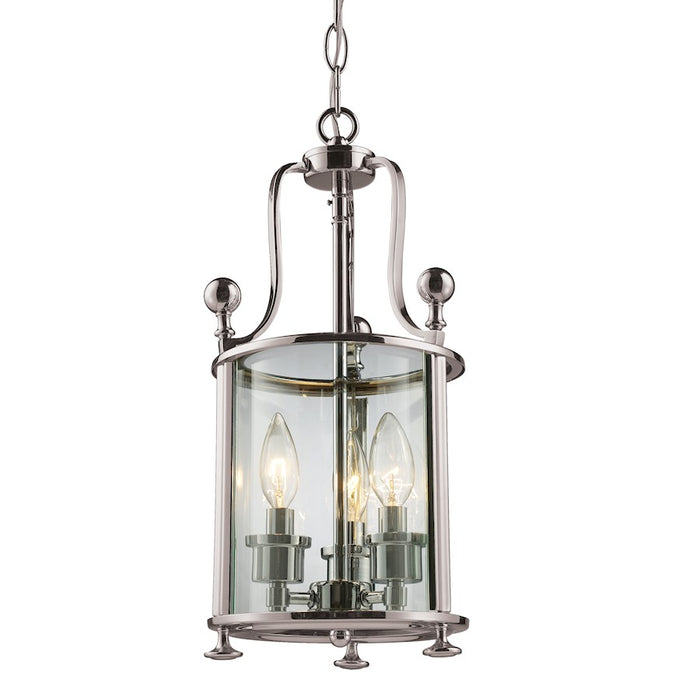 Z-Lite Wyndham 3 Light Pendant, Brushed Nickel, Clear - 191-3