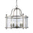 Z-Lite Wyndham 5 Light Pendant, Brushed Nickel, Clear - 191-5