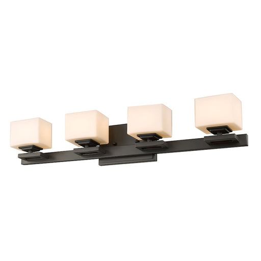 Z-Lite Cuvier 4 Light LED Vanity Light 4.3x27.1x5.1", Bronze, Opal - 1914-4V-BRZ-LED