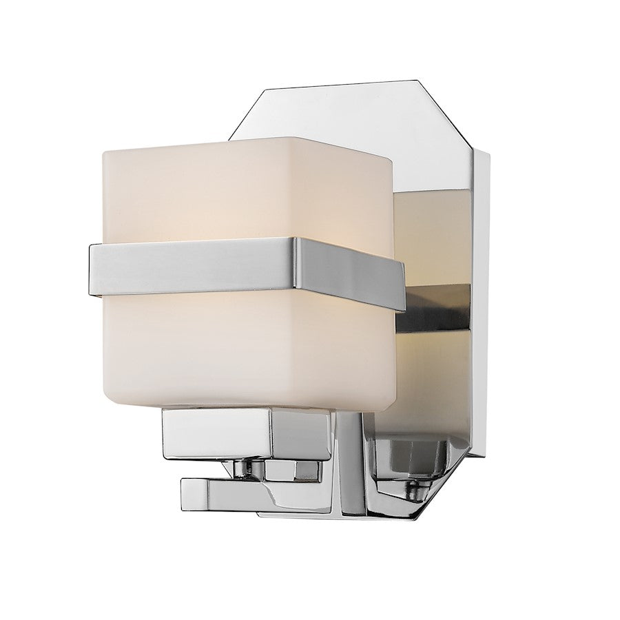 Z-Lite Ascend 1 Light Wall Sconce, Chrome, Matte Opal - 1915-1S-CH-LED
