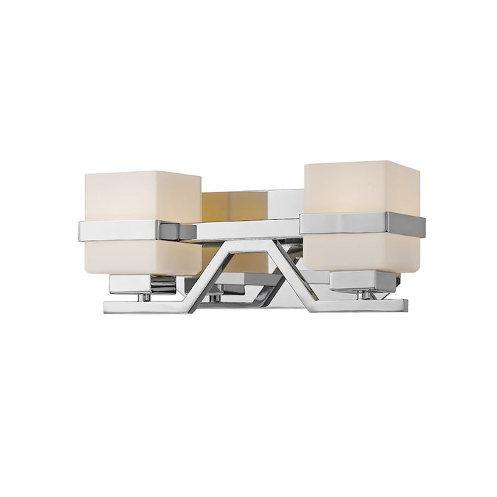 Z-Lite Ascend 2 Light Vanity Light, Chrome, Matte Opal - 1915-2V-CH-LED