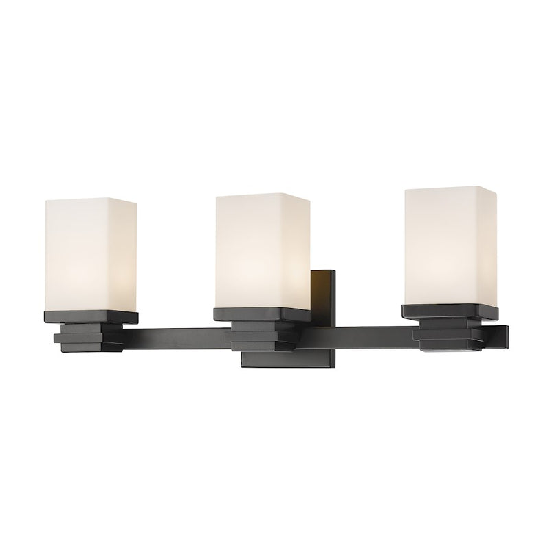 Z-Lite Avige 3 Light Vanity Light, Bronze, Matte Opal - 1916-3V-BRZ-LED