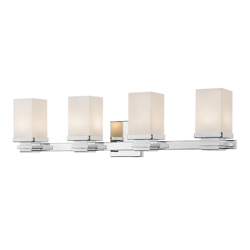 Z-Lite Avige 4 Light Vanity Light, Chrome, Matte Opal - 1916-4V-CH-LED