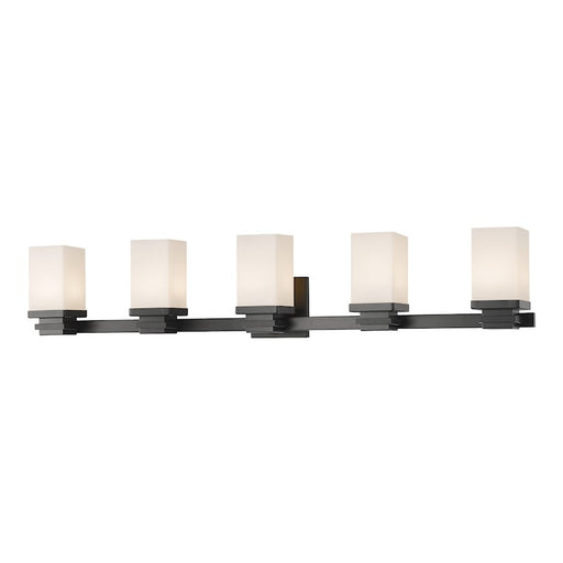 Z-Lite Avige 5 Light Vanity Light, Bronze, Matte Opal - 1916-5V-BRZ-LED