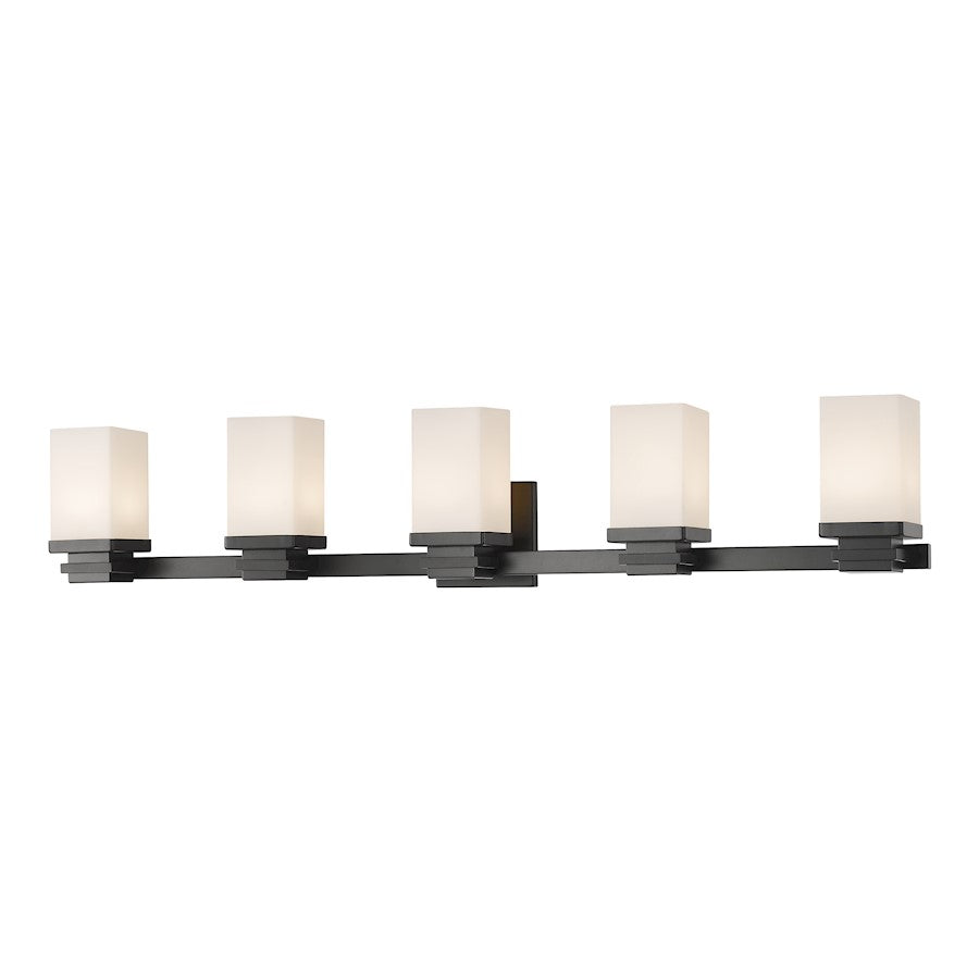 Z-Lite Avige 5 Light Vanity Light, Bronze, Matte Opal - 1916-5V-BRZ-LED