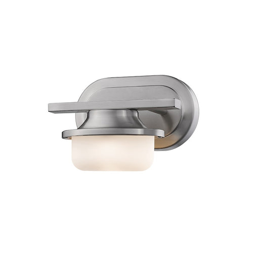 Z-Lite Optum 1 Light Wall Sconce, Brushed Nickel, Matte Opal - 1917-1S-BN-LED