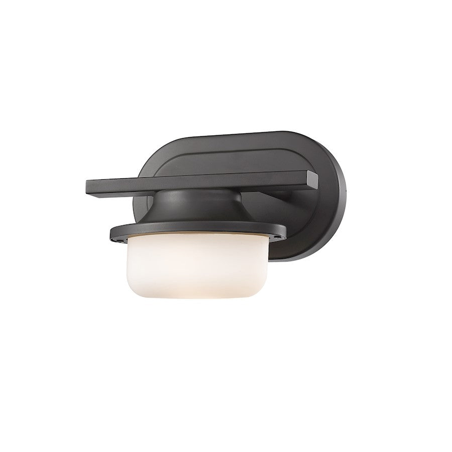 Z-Lite Optum 1 Light Wall Sconce, Bronze, Matte Opal - 1917-1S-BRZ-LED