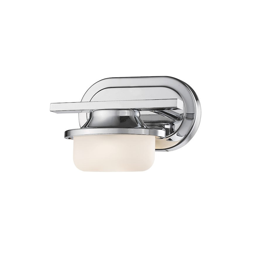 Z-Lite Optum 1 Light Wall Sconce, Chrome, Matte Opal - 1917-1S-CH-LED